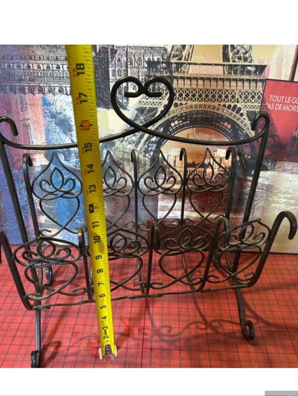 Southern Living At Home Davistown Rodiron Magazine Rack Towel Rack BRAND NEW - Picture 3 of 7